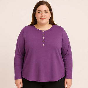 Women's TOPSTYLE Long Sleeve Top Purple